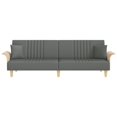 thumbnail image 2 of vidaXL Sofa Bed with Armrests Dark Grey Fabric, 2 of 5