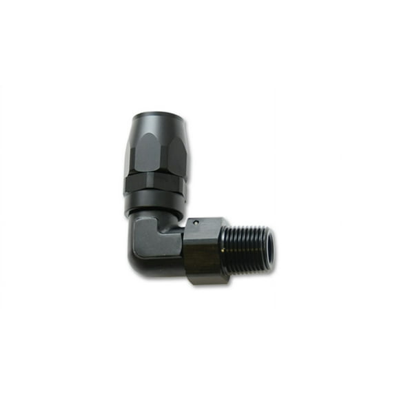 Vibrant Performance 26907 VIB26907 MALE NPT 90 DEGREE HOSE END FITTING; HOSE SIZE: -10AN; PIPE THREAD: 1/2 NPT