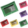 thumbnail image 1 of 5PCS Pouch Pencil Pouch 3 Ring Binder, Mesh Window, Pencil Case Pouch, Fabric Pencil Pouches Black Pencil Case Pencil Bags Pencil Bags With Zipper Zippered Pencil Pouch, 1 of 5