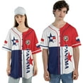 thumbnail image 4 of Personalized Panama Baseball Jersey Panama Camisa Shirt Panamanian Flag Jersey Panamanian Pride Jersey for Men (2XL), 4 of 6