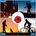 thumbnail image 6 of Uxcell Reflective Keychain Tags, Reflective Football Pendant Waterproof Safety Reflector for Backpack Handbag Red, 6 of 7
