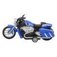 thumbnail image 2 of Funciona Con Pilas Con Efecto Musical, Juguete De Motocicleta Extraíble, Modelo De Juguete De Motocicleta, Regalos De Cumpleaños/Navidad Para Niños Para Colección ANGGREK Modelo de moto azul, 2 of 8