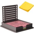 thumbnail image 5 of Clearance Sale! 1PC Note Holder with Stencil, Desk Sticky Note Dispenser with Template for Organization, Plastic for Home & Office, (One Size, Black), 5 of 8