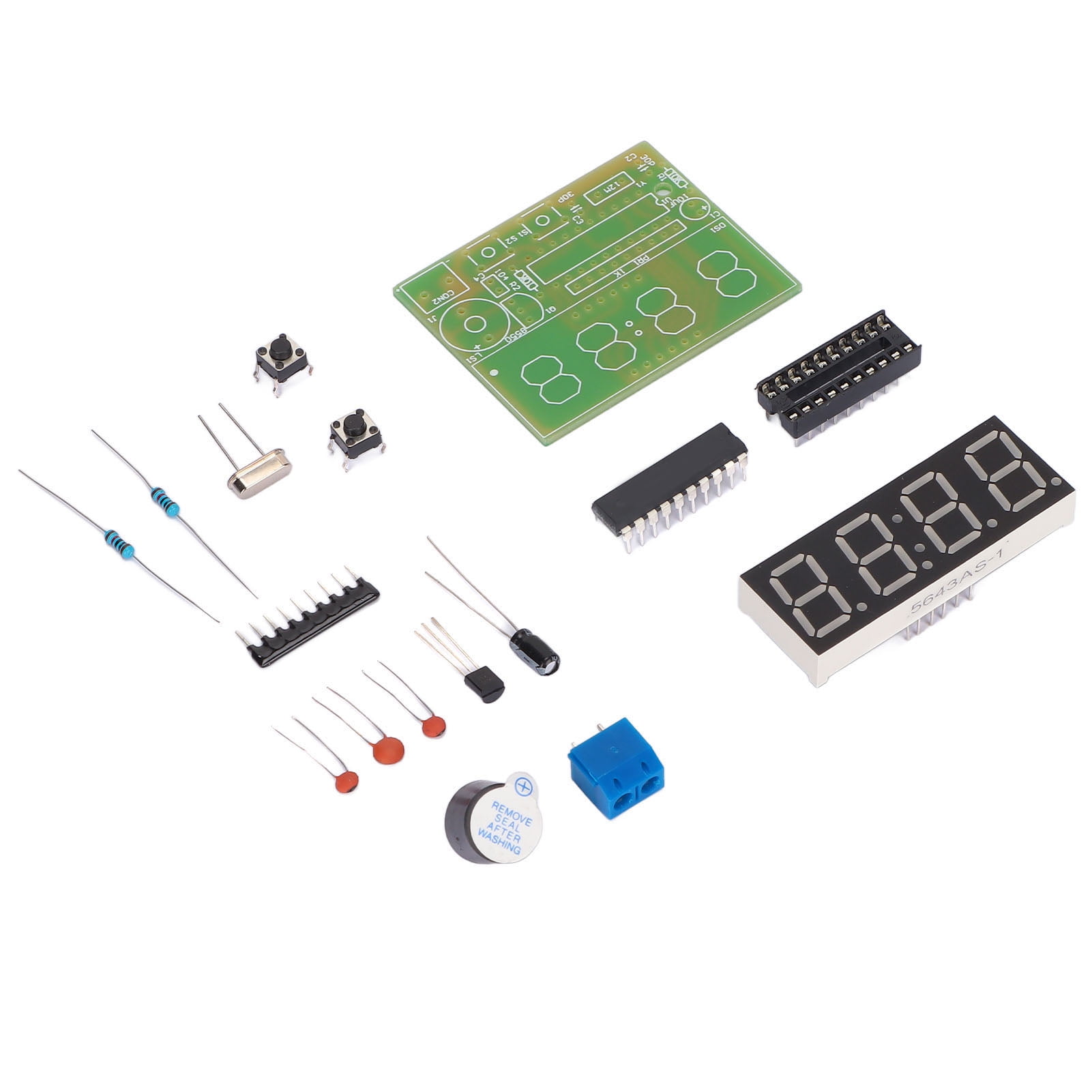 Ccdes DIY Clock Kit,Digital Clock Kits,Digital Clock Kits 4 Digit