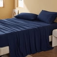 thumbnail image 1 of King Size Polyester Flannel Sheets, Warm Soft Fleece Bed Sheets Set with Deep Pockets, Breathable Brushed Flannel Bedding for Women, Men, Kids & Teens, Navy, 1 of 8