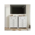 thumbnail image 4 of Huisuilinss 5 Drawer Dresser For Bedroom,Farmhouse Tall Dresser,Vertical Chest Of Drawers With Storage,Wood Storage Dresser For Living Room Bedroom Entryway, 4 of 7