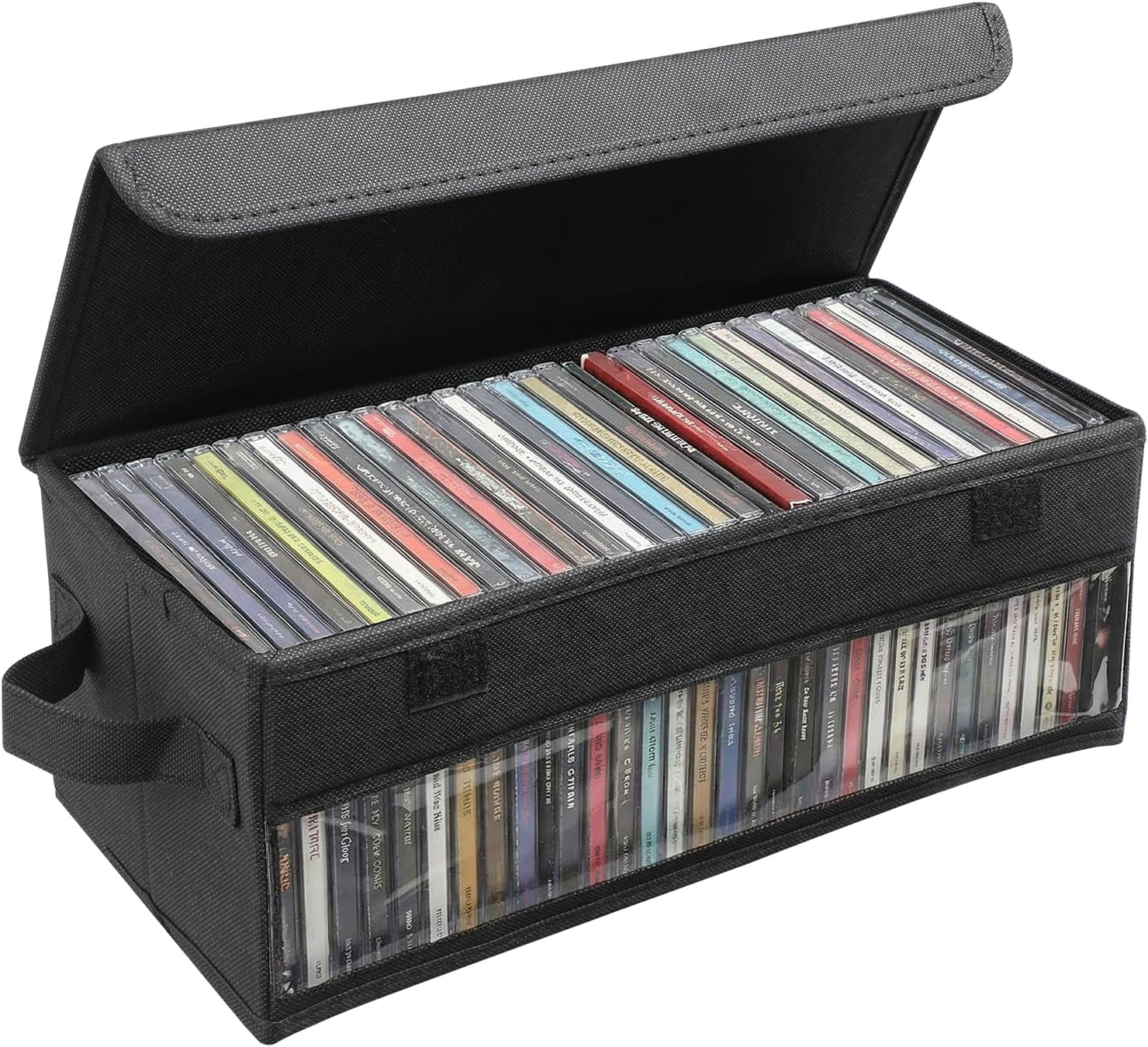 CDボックスセット Hipce CDB-60ST SB Vivid Sparkling Finish One Touch CD Box,