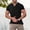 Black, variant on Men's Ribbed V-Neck T-Shirt Slim Fit Textured Casual Short Sleeve Muscle Tee Gray L