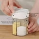 thumbnail image 5 of mfyjkho Dispensador de especias transparente 4 en 1 con tapa abatible, capacidad de 200 ml, diseño compacto para cocina o exterior (juego de 2), 5 of 6