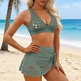 thumbnail image 4 of Women's High Waisted Two-Piece Swimsuit with Removable Padding and Adjustable Straps for Beach Pool and Summer Activities, 4 of 9