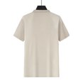 thumbnail image 6 of Men's Waffle Knit Polo Shirt Short Sleeve Collared Casual T-Shirt Comfortable & Breathable For Summer Daily Wear Stylish Tops,Khaki,XXL, 6 of 6
