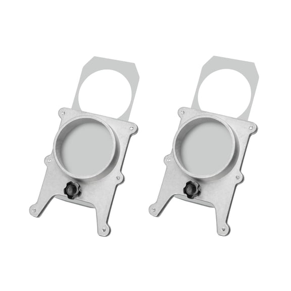 POWERTEC 2PK 5 inch Aluminum Blast Gate for Dust Collector/Vacuum Fittings (70166-P2)
