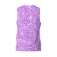 thumbnail image 2 of Rocae Lilac Glittering for Men's Basketball Jersey Lightweight and Breathable Athletic Tank Top,Quick-Drying Sports Jersey Large, 2 of 9