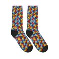 thumbnail image 4 of Unisex Autism Awareness Puzzle Piece Novelty Ankle Socks Colorful ComfortSoft Lightweight Sports Athletic Socks, 4 of 7