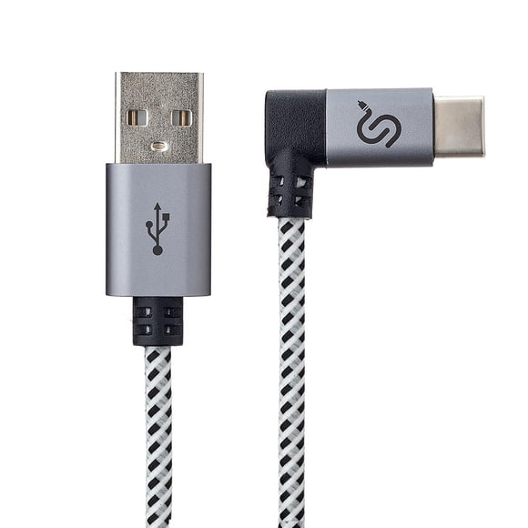 USB 2.0 (Type A) Male Straight to USB C (Type C) Male Right Angle 90 Degree Converter