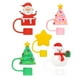 thumbnail image 1 of 5 Unidades De Cubiertas De Paja Navideñas Para Vasos, Tapas De Silicona Para Pajitas, Compatibles Con Vasos De 40 Oz, Tapas Reutilizables Para Pajitas, Accesorios Para Vasos De 10 Mm, Diámetro De La, 1 of 8