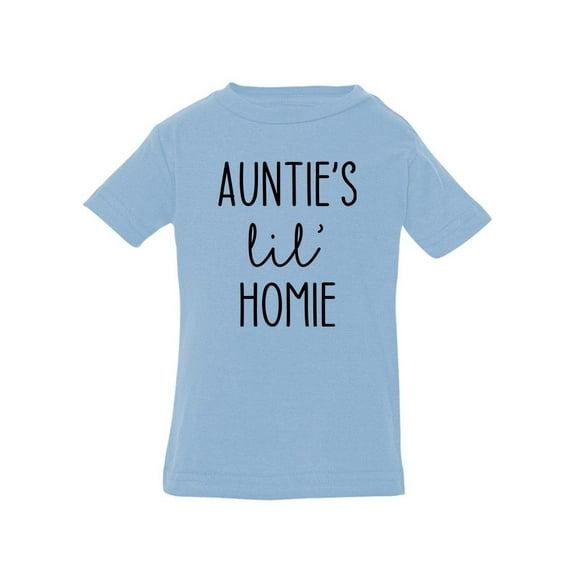 Auntie's Lil Homie T-Shirt Infant -Smartprints Designs, 12 Months