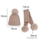 thumbnail image 2 of Bienvenido Conjunto de gorro y bufanda infantil de punto, gorro y bufanda infantil de otoño e invierno., 2 of 5