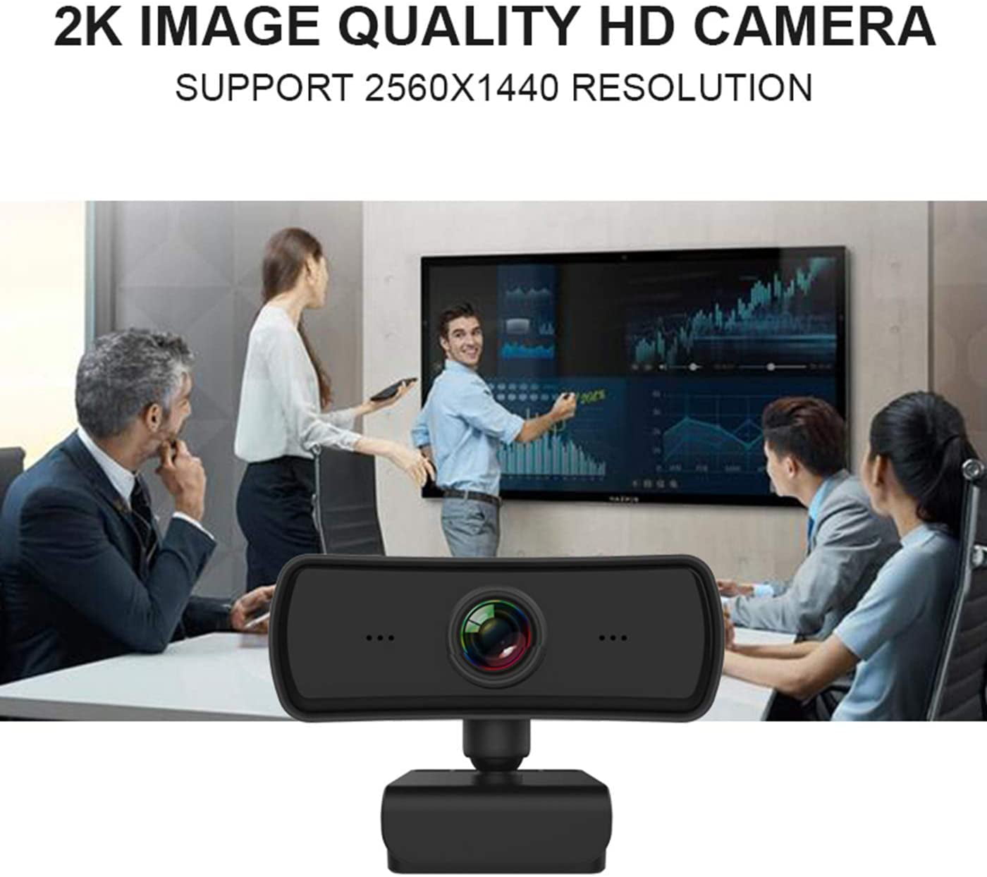 IIKIIK Full HD 1080P Webcam, with Noise Reduction Brazil
