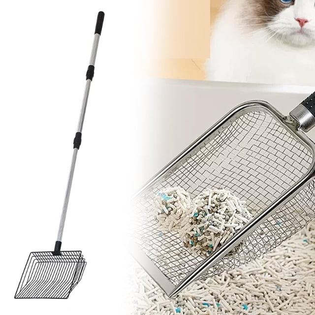 Cat Litter Sifting Stoop desmontable Tamera Tedra antiadherente Cleanes resistentes Poops de pollo para machos para kittens Suministros de mascotas 18 cm de ancho