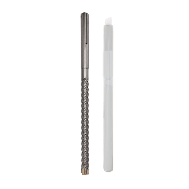 Broca de impacto de 6 flautas de carburo cementado, autocentrante, para martillo rotatorio, para ladrillo, piedra y hormigón.