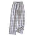 thumbnail image 3 of LONKITO Mens Pajama Pants Cotton Comfortable Pj Sleep Pants Elastic Waist Casual Plaid Loungewear Pjs Bottoms, 3 of 8