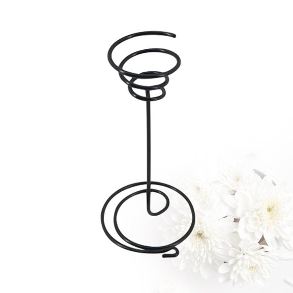 FRCOLOR Indoor Plant Stand Iron Flower Stand Pineapple Base 13.50X7.00X4.50CM Black