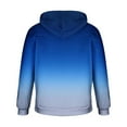 thumbnail image 4 of Hoodies for Men Gradient Printed Sweatshirt Blouse with Pocket Pullover Tops Drawstring Hooded Sweatshirt Sports Activewear Loose Fit Sweatshirts Casual Fall Hoodie Holiday Party Blouses, 4 of 6