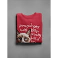 thumbnail image 3 of Moody Kitty Sweatshirt Men -T-Line Designs, Male XX-Large, 3 of 4