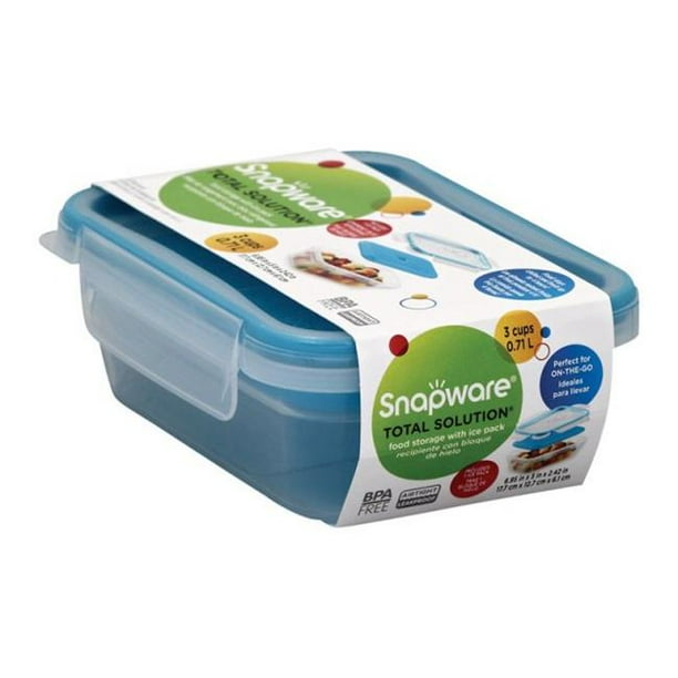 Snapware 1120313 3 Cup Total Solution Rectangle Food Stroage Container ...