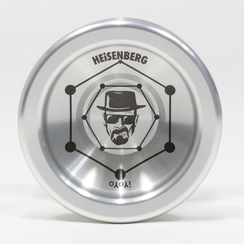 iYoYo HEiSENBERG Yo-Yo - 7075 Premium Aluminium Mono-Metal YoYo (Clear Coated w/ Black Logo)