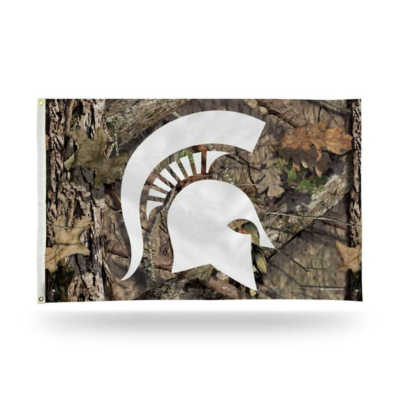 Michigan-St-Spartans 3x5 Indoor Outdoor Camo Banner Flag with grommets for hanging