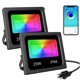 thumbnail image 3 of 1 Uds. Impermeable 15W 25W Bluetooth luz LED de inundación inteligente RGB Control de aplicación reflectores LED jardín fiesta paisaje iluminación de escenario, 3 of 5