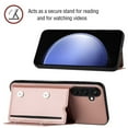 thumbnail image 2 of for Samsung Galaxy A13 5G Wallet Case with Card Holder Case with RFID Blocking Card Slots, Double Magnetic Clasp Durable Shockproof Kickstand Detachable Wrist Strap Cover,Rosegold, 2 of 8