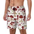 thumbnail image 2 of Haiem Mushroom Mens Swim Trunks with Compression Liner 2 in 1 Swimming Shorts Stretch Swimwear Quick Dry,Board Shorts-XX-Large, 2 of 9