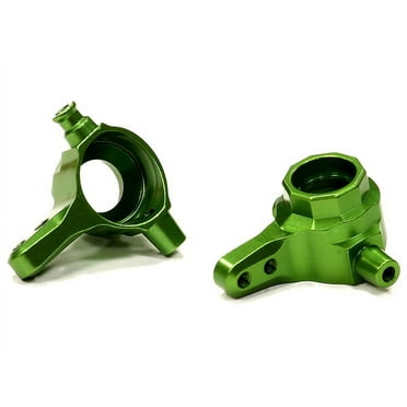 Integy RC Toy Model Hop-ups T8538GREEN Billet Machined Steering Block (2) for Traxxas 1/10 Slash 4X4 (6808)