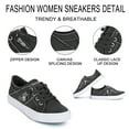 thumbnail image 4 of JENN ARDOR Women's Slip on Shoes Non Slip Fashion Canvas Sneakers Low Top Casual Shoes, 4 of 9