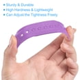 thumbnail image 3 of 8 Pairs Snapback Strap Cover, 7 Holes Plastic Adjustable Hat Snap Buckle Replacement (Purple), 3 of 6