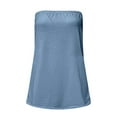 thumbnail image 4 of Sngxgn Womens Tank Tops V Neck Casual Sleeveless Camisole Blouses Summer Basic Tank Shirt(Blue,L), 4 of 5