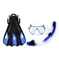 thumbnail image 1 of Diving Goggles Three-Window High Clear Diving Mask with Full Dry Snorkel and Adjustable Fins, 1 of 8