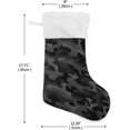 thumbnail image 2 of Coolnut 17.7 Inch Christmas Stockings, 2 PCS Black Military Camouflage Presonalized Large Stocking Sock for Family Holiday Xmas Party Decorations, 2 of 7