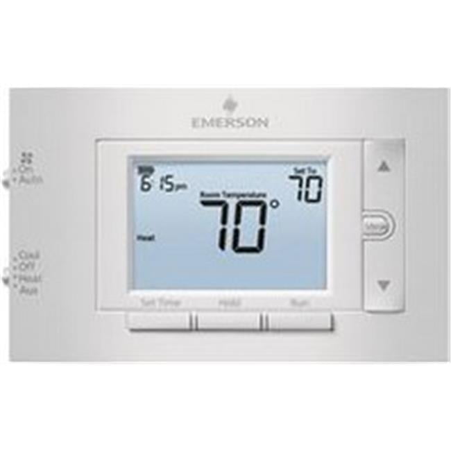 EMERSON 1F83H21PR 80 Series Thermostats, 2 Stages, 24V AC, AutoHeat