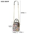 thumbnail image 2 of FORMRS Crossbody Bag for Women Quilted Travel Shoulder Cell Phone Purse with Chain Strap Handbag, Purple Floral Pattern, 2 of 7