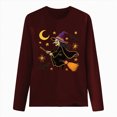 thumbnail image 4 of Towmus Women Long Sleeve T Shirts Casual Funny Halloween Party Shirts Lightweight Pullover Tops, 4 of 4