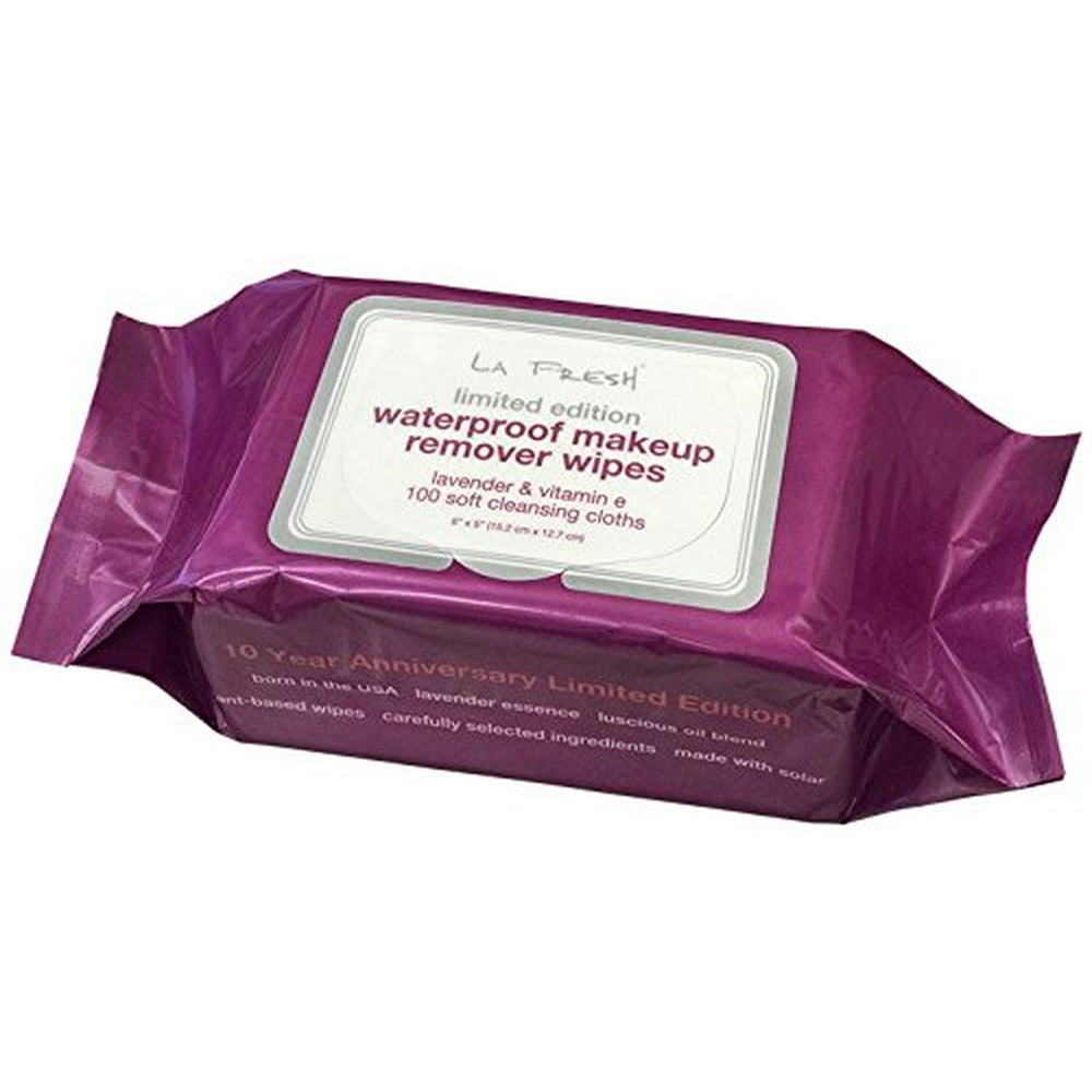 La Fresh Limited Edition Waterproof Makeup Remover Wipes, 100-Count