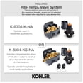 thumbnail image 4 of Kohler K-22181-G Purist Pressure Balanced Shower System - Nickel, 4 of 4