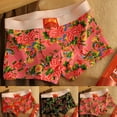 thumbnail image 2 of Mens Peony Flower Boxer Briefs Cotton Underwear Breathable Comfort Pouch Panties, 2 of 4