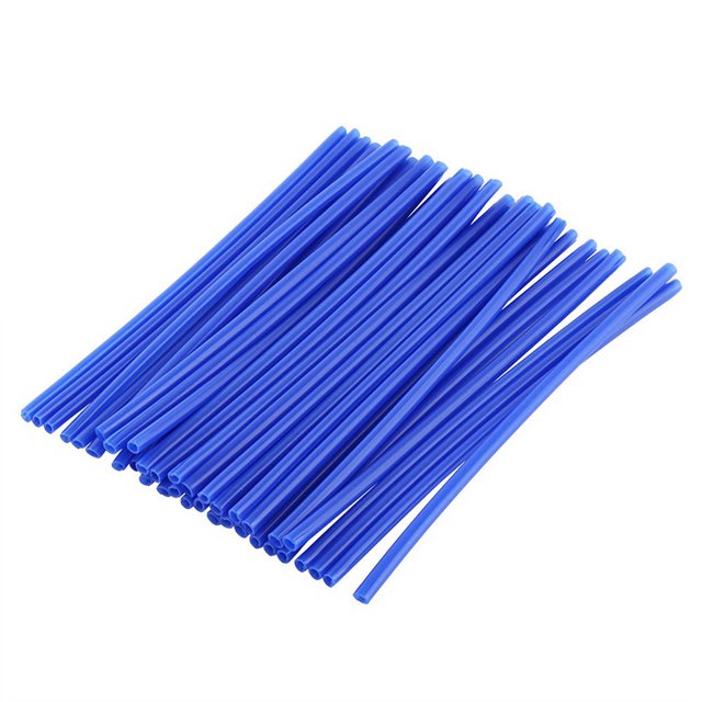 Protector de radios de rueda de 36 piezas, protectores de llantas de Motocross, Kit de envolturas protectoras para motocicleta todoterreno, color azul