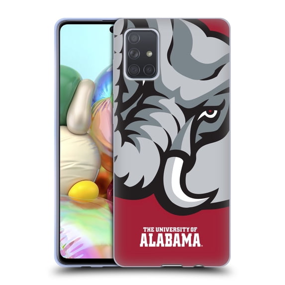 Head Case Designs Officially Licensed University Of Alabama UA The University Of Alabama Oversized Icon Soft Gel Case Compatible with Samsung Galaxy A71 (2019)