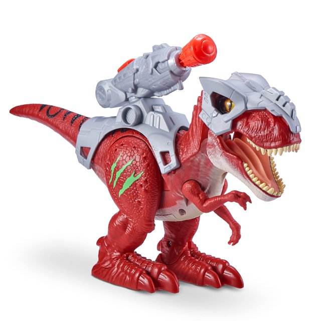 Toy Robo Alive Dino Wars Walking T-Rex con armadura épica ZURU